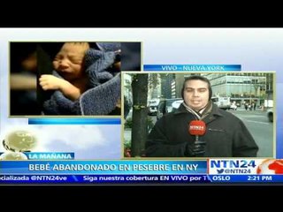 Conmoción en Nueva York: recién nacido fue abandonado en un pesebre cerca de una iglesia