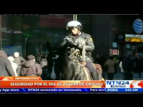 Nueva York refuerza la seguridad para celebraciones del Día de Acción de Gracias