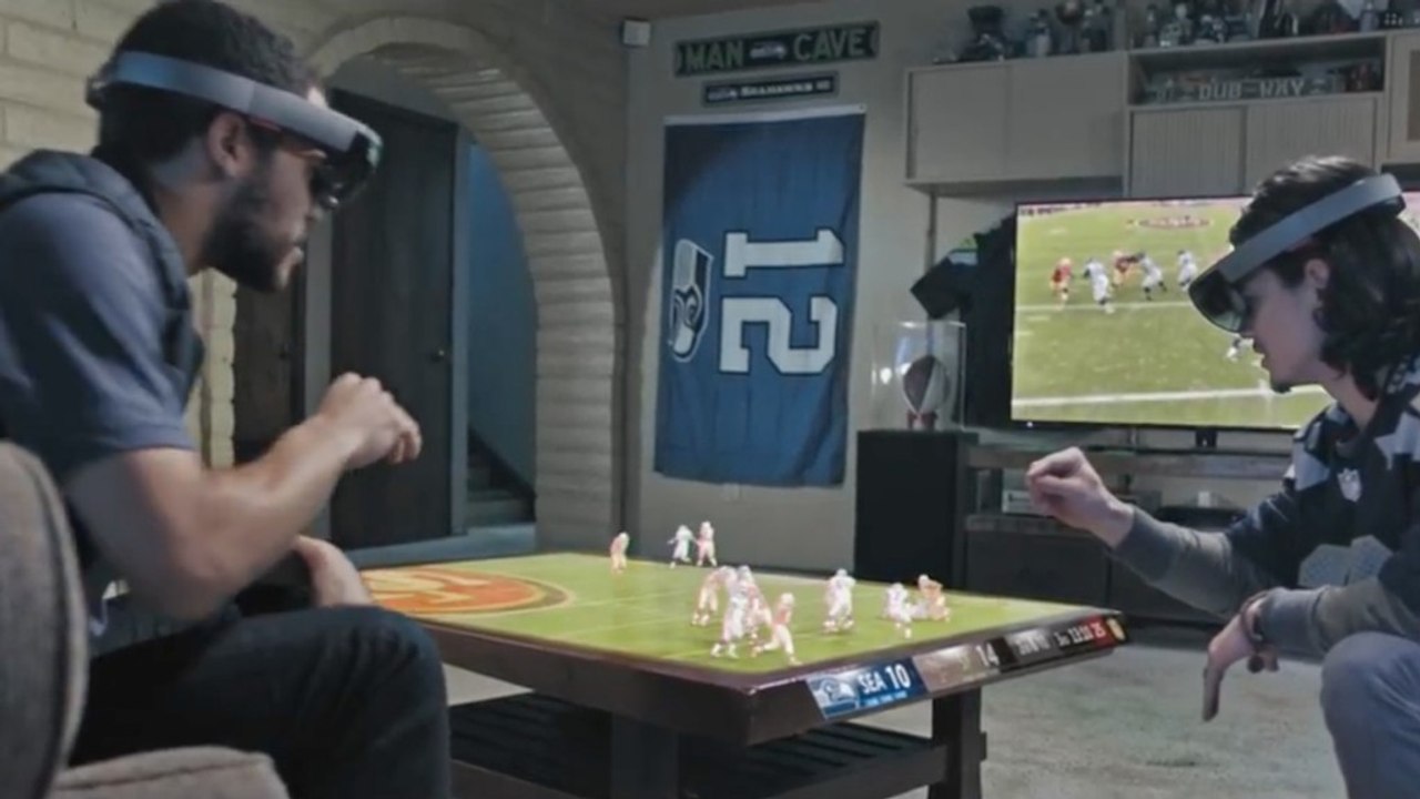 Microsoft's NFL of the future: Holograms and Marshawn Lynch bursting through your wall