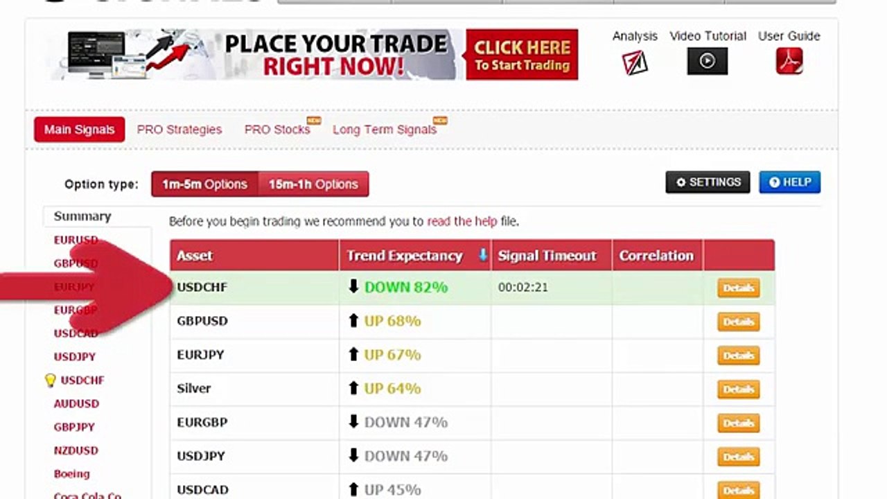 Auto Binary Signals (Main ABS) Video 2 Live Trading - November 24th 2015