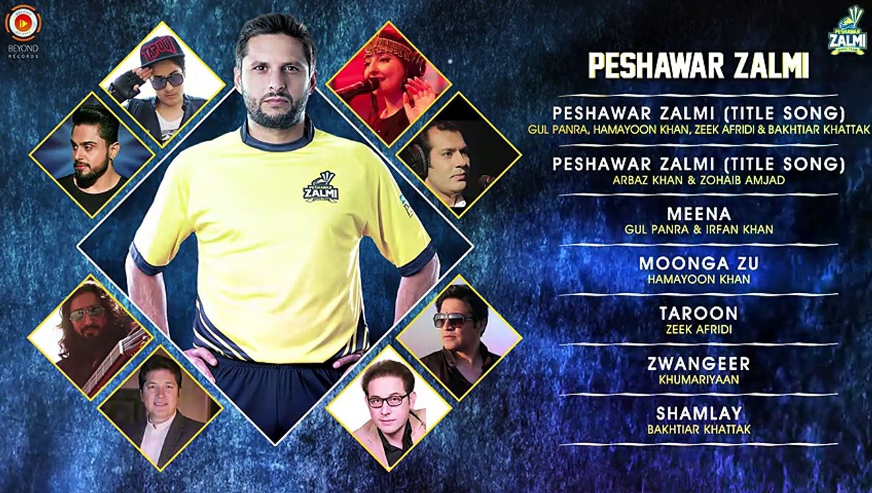 Peshawar Zalmi-1  Gul Panra  Zeek Afridi & Bakhtiar Khattak Hamayoon Khan  Pashto New Song 4 Peshawar Zalmi PSL 2016 HD