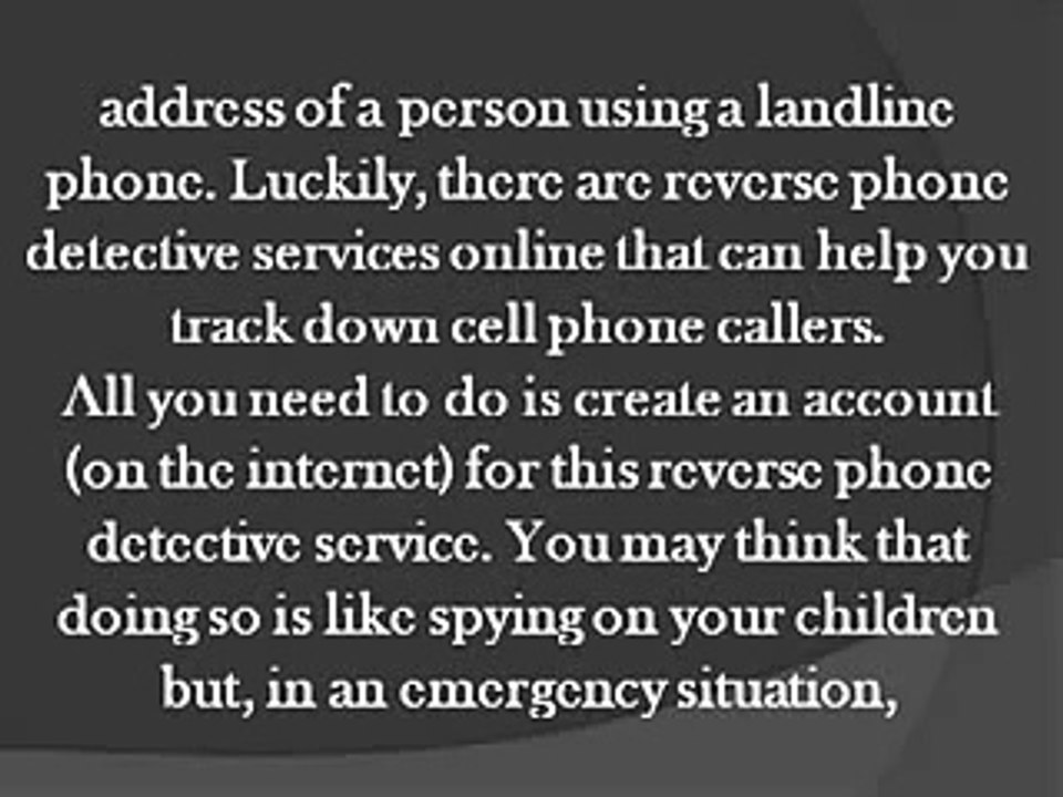 Keep your Kids Safe with Reverse Phone Detective - Warning! Must SEE!