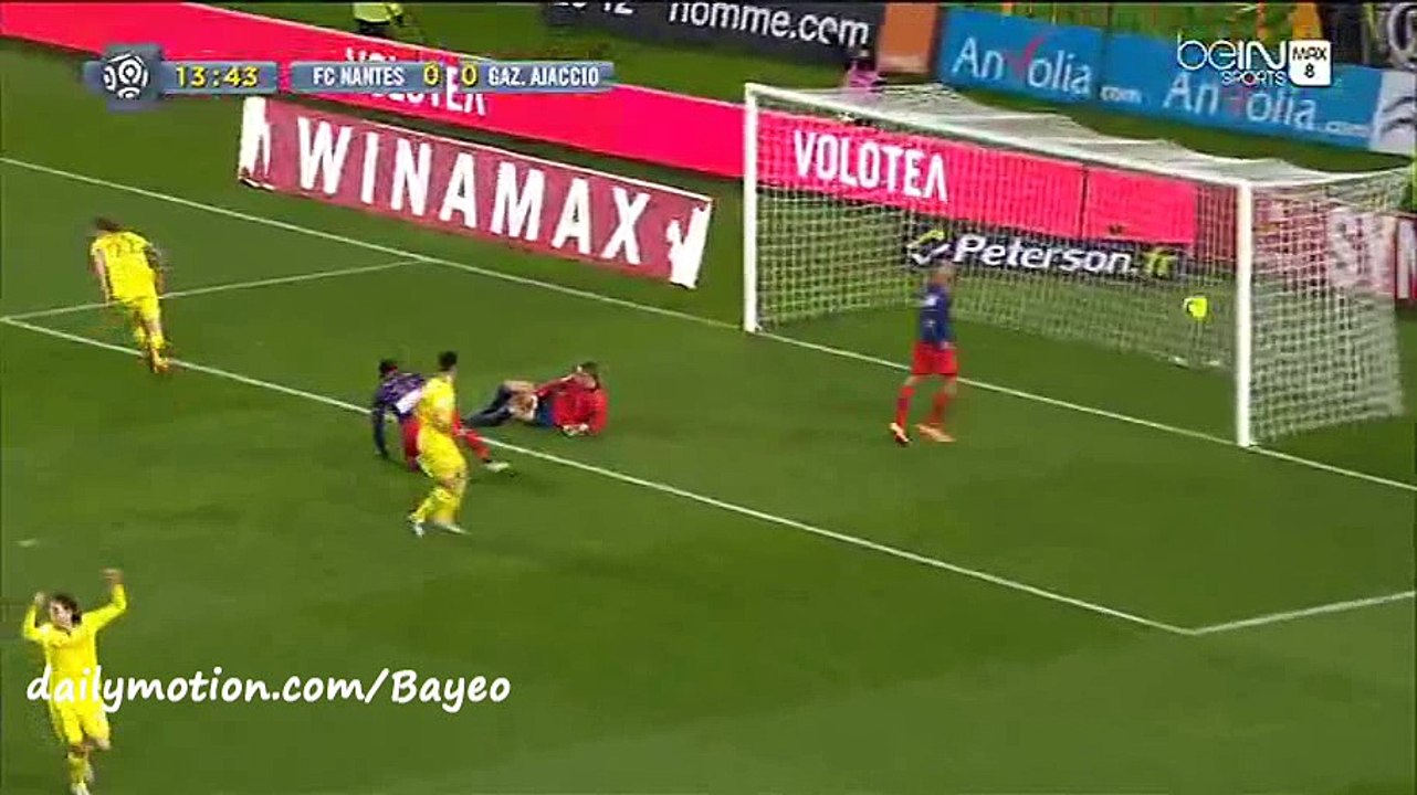 Emiliano Sala Goal HD - Nantes 1-0 GFC Ajaccio - 03-01-2016