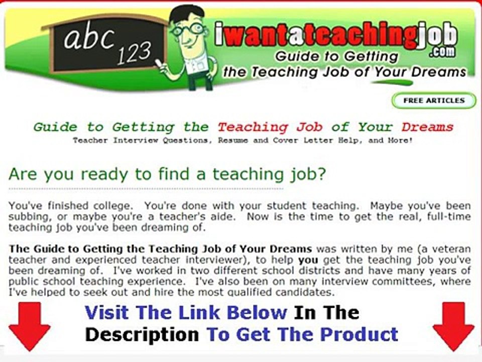 50% Off I Want A Teaching Job Bonus + Discount
