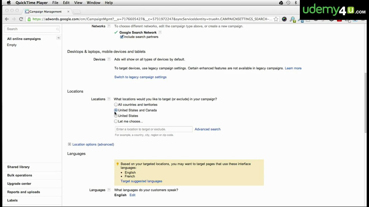 011 Walk Through Language Targeting