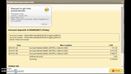 MMM Global pays 6230 USD