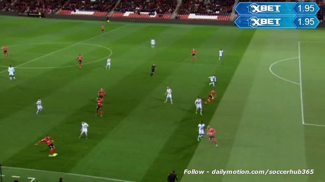 Guingamp v. Troyes 1-0 Mevlüt Erding Goal 03.02.2016