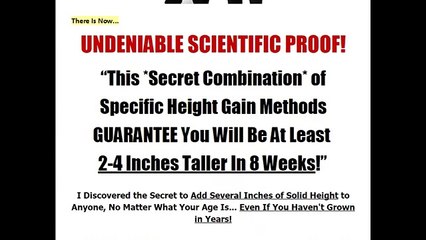 Grow Taller 4 Idiots  Find out How a 26 Year Old Male Went from 5&#39;7 to 5&#39;11 After Puberty