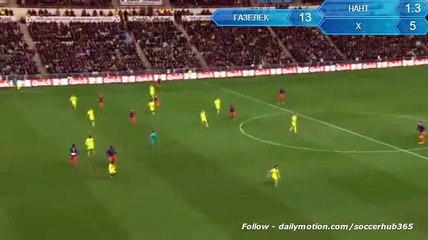 2-1 Jacques Zoua Goal _ Nantes - Gazélec Ajaccio - 03.02.2016