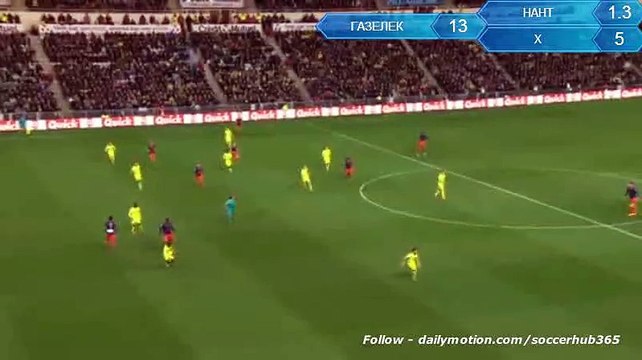 2-1 Jacques Zoua Goal _ Nantes - Gazélec Ajaccio - 03.02.2016