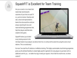 Squashfit  Squash Training & Fitness Coach