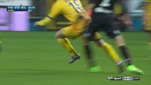 Marios Oikonomou Horror foul and Red Card - Frosinone 0-0 Bologna - 03.02.2016