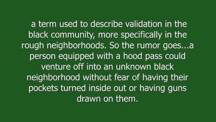 Hood Pass meaning and pronunciation