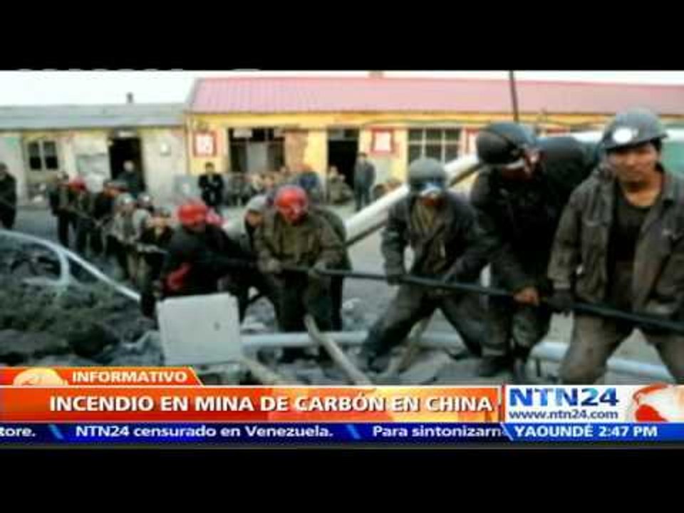 Incendio en mina de carbón deja 21 muertos en China