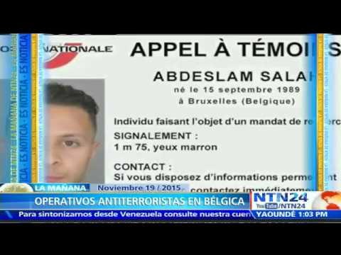 Continúan operativos antiterroristas en Bruselas tras atentados del viernes en París