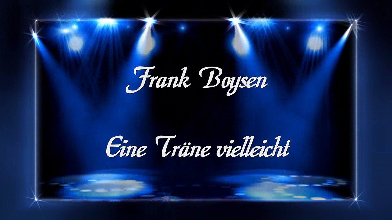 Frank Boysen - Eine Träne vielleicht - Coverversion - Daniel Janz
