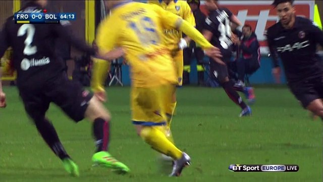 Marios Oikonomou Italy Serie A - 03.02.2016, Red Card Frosinone Calcio 0-0 Bologna FC