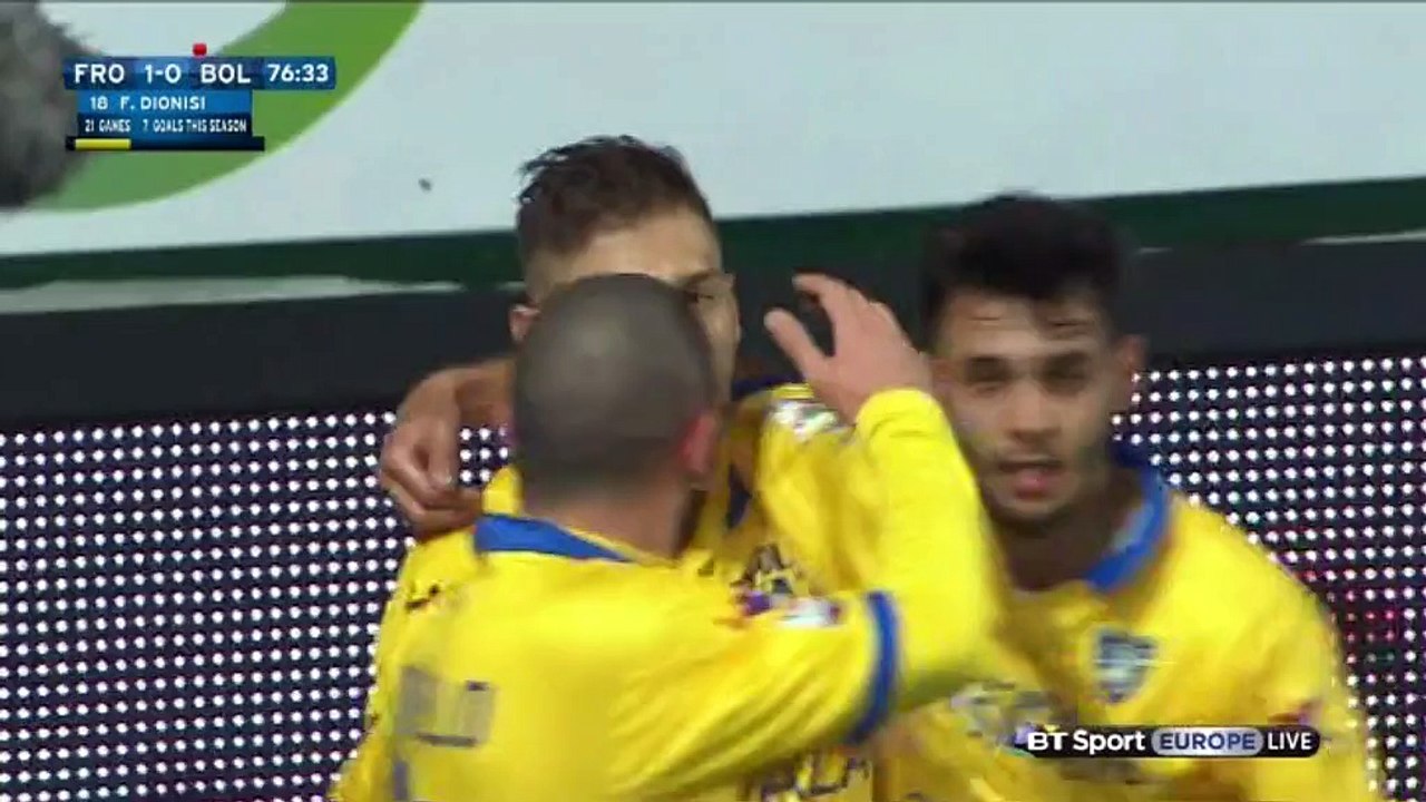 1-0 Federico Dionisi Penalty Goal Italy  Serie A - 03.02.2016, Frosinone Calcio 1-0 Bologna FC