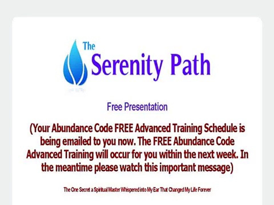 The Serenity Path