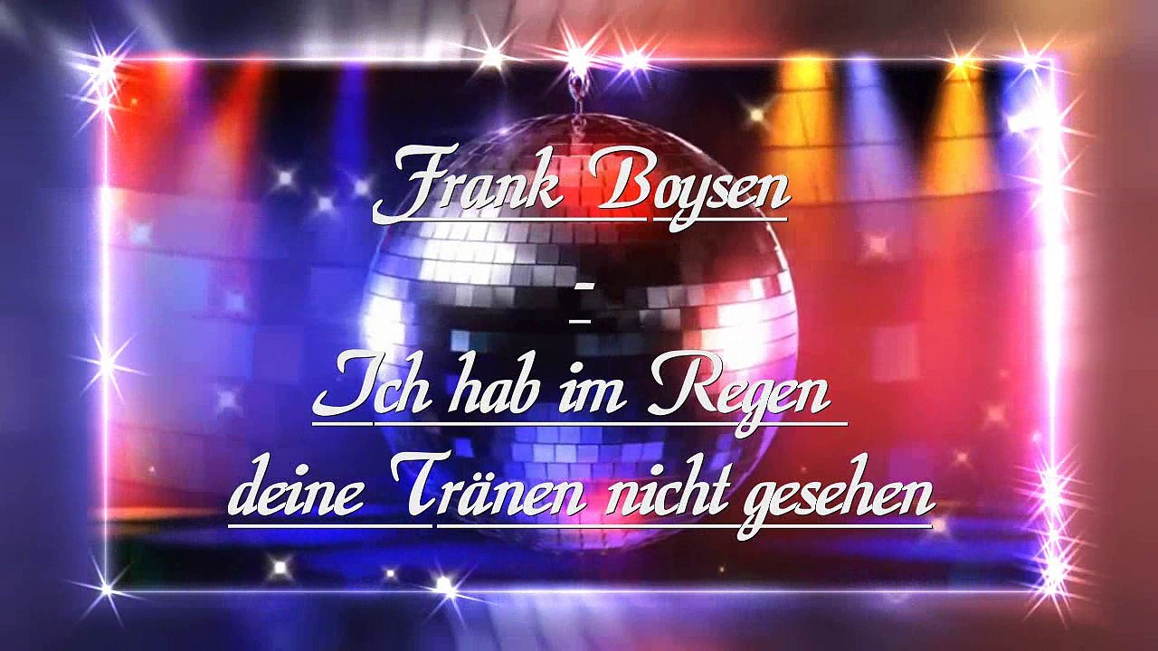 Frank Boysen - Ich hab im Regen deine Tränen nicht gesehen - Coverversion - Duo Fantasy