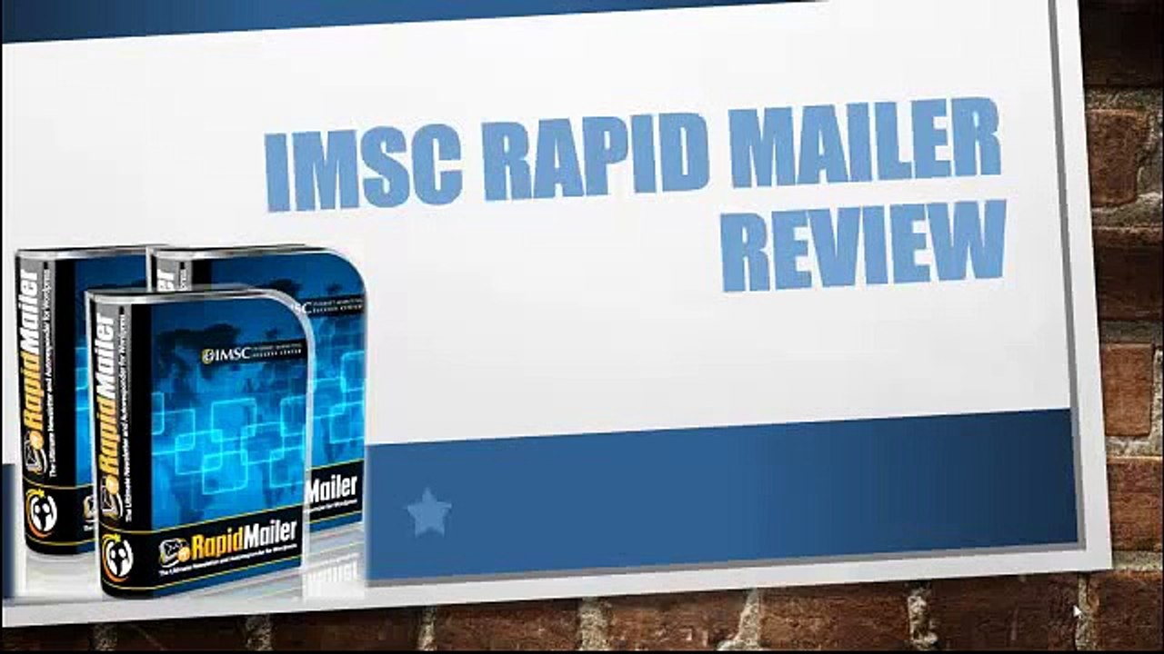 IMSC Rapid Mailer Review - Get The Best Bonus and Review