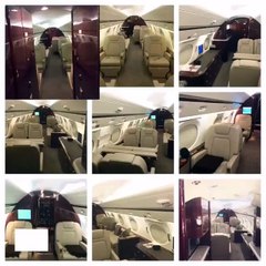 Floyd Mayweather mostra interior do seu jatinho