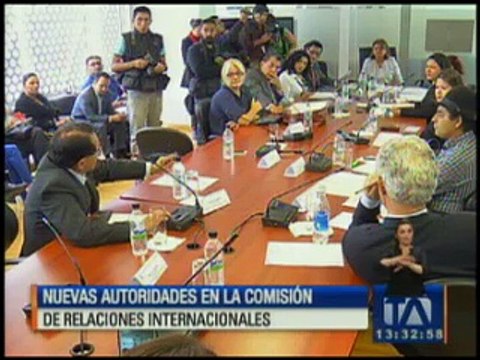 María Augusta Calle fue electa presidenta de la Comisión de Relaciones Internacionales