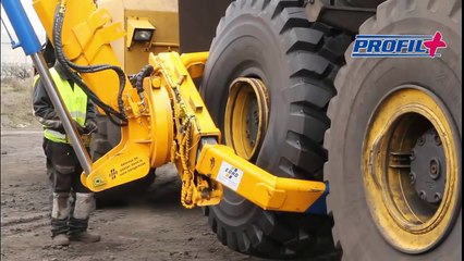 Replacement Wheel on the Dump Truck