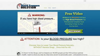 Blood Pressure Solution Review - is Ken Burge&#39;s Program Good?