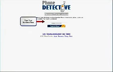 "Reverse Phone Detective" White Pages Online Directory
