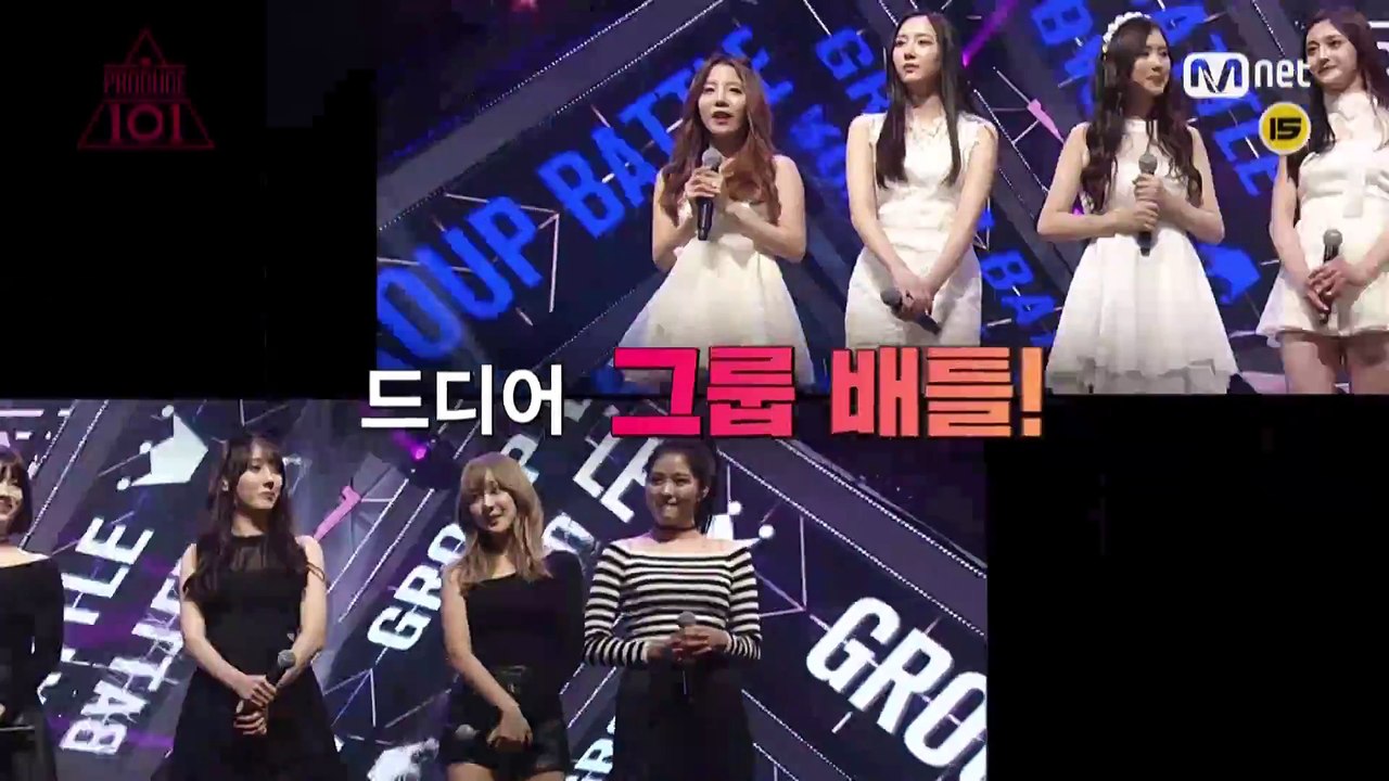 Produce 101 (프로듀스 101) E03 Teaser Group battle - alliances and team Avengers