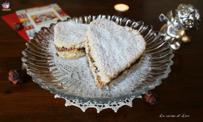 Cuori di mandorle con crema di nocciole