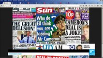 #Brexit: Cameron slammed in British press over EU deal
