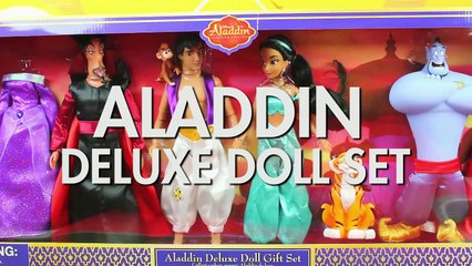 Aladdin Deluxe Doll Set from the Disney Store Toy Review. DisneyToysFan.