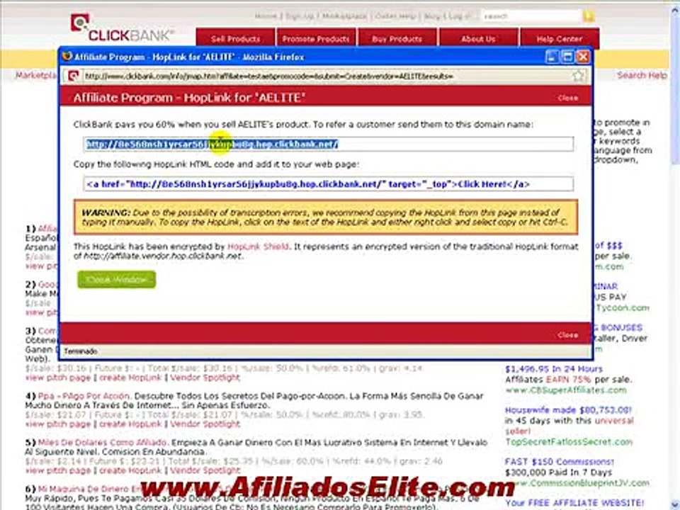 Afiliados Elite - MiniCurso Leccion 3: Como Elegir Productos Para Promocionar ·3 de 3·