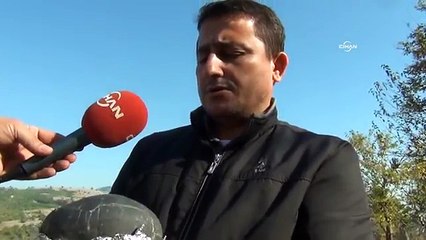 Adana'da yanarak düştügü iddia edilen esrarengiz taş