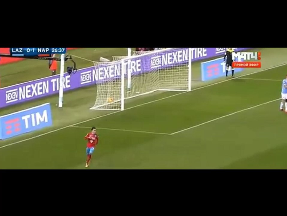 Goal José Callejón  | Lazio ( 0~2 ) Napoli | 03/02/2016