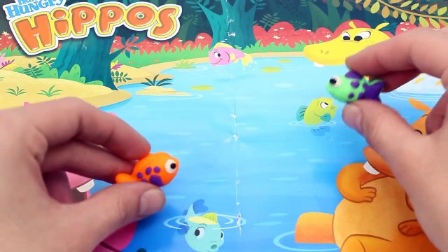 Play Doh Hungry Hungry Hippos Eats Playdoh Fish Hasbro Toys Review Hipopótamo Juguete Plastilina