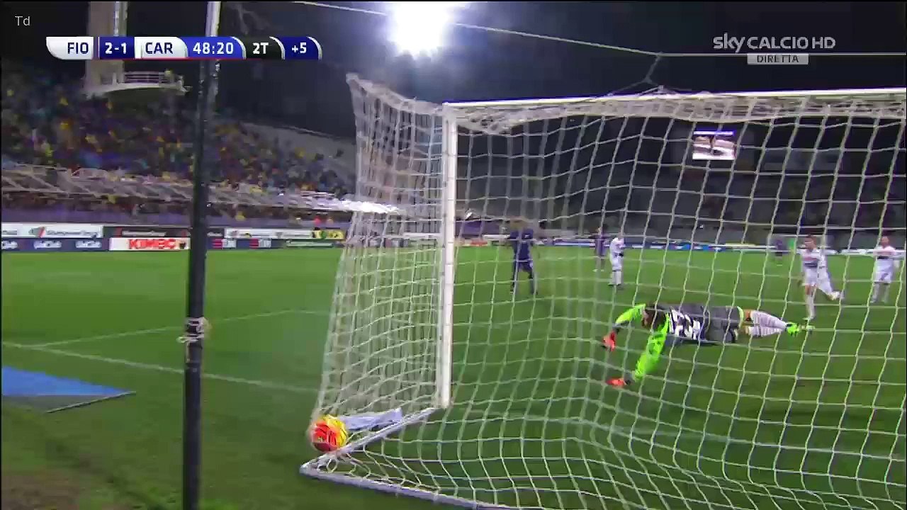 2-1 Zarate Goal Italy  Serie A - 03.02.2016, Fiorentina 2-1 Carpi FC