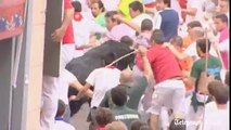 Three gored at Pamplona bull  festival