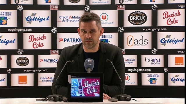 Jocelyn Gourvennec après Guingamp-Troyes 4-0