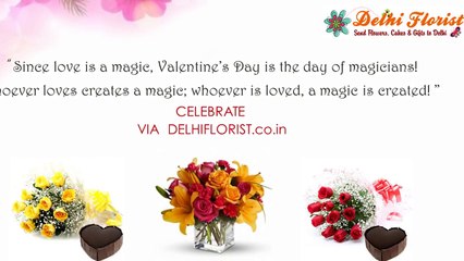 Send Valentine Flowers to Delhi