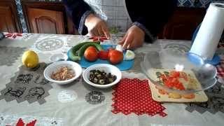 اكلات ربة البيت التونسي salade Tunisienne السلاطة التونسية‬‏
