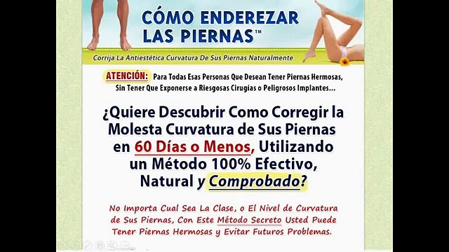 Como Enderezar las Piernas Arqueadas | enderezar las piernas arqueadas