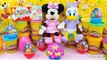 Peppa pig character Kinder surprise eggs Minnie mouse Daisy Duck Play doh Cake SPIDERMAN