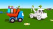 TOW TRUCK: Cartoon Trucks: LEO Junior PAINTING Games & Construction Puzzles!