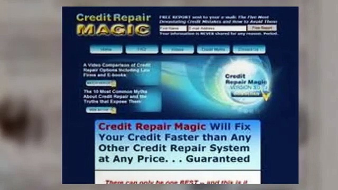 Credit Repair Magic:Why You Need Credit Repair Magic