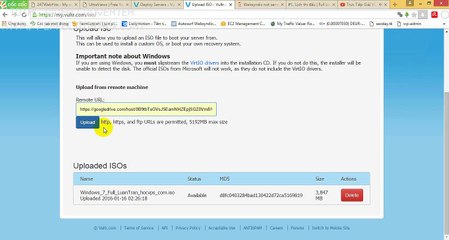 [Part 1] How to install windown 7 on vps vultr