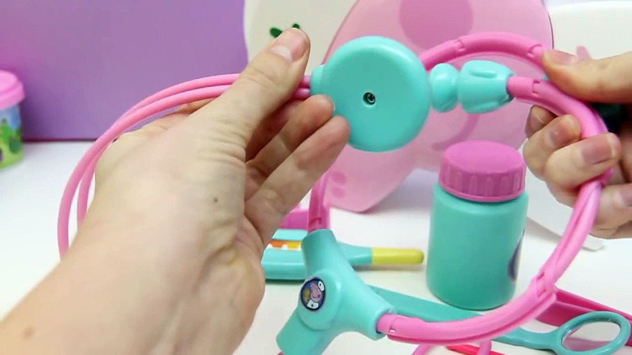 Peppa Pig Doctor Kit Play Doh Nurse Peppa Pig Medic Case - Kit Médico de Doctora Peppa PlayDough