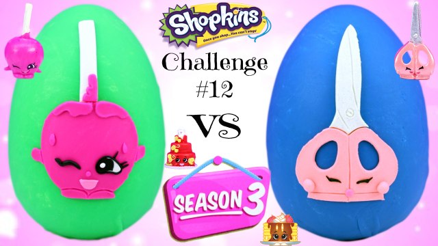 SEASON 3 SHOPKINS CHALLENGE #12 - Giant Play Doh Surprise Eggs | Choc Frosted Ultra Rares